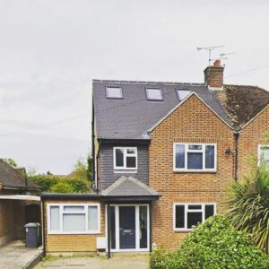 A hip to gable conversion